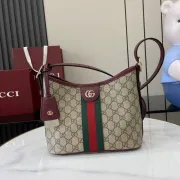 Gucci Inspired GG Monogram Shoulder Bag with Web Stripe & Leather Accents size:23×21×12cm #A53846 Gucci Inspired GG Monogram Shoulder Bag with Web Stripe & Leather Accents size:23×21×12cm #A53846