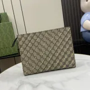 Gucci Diagonal Stripe GG Supreme Canvas Clutch With Iconic Monogram Pattern #A50423 Gucci Diagonal Stripe GG Supreme Canvas Clutch With Iconic Monogram Pattern #A50423