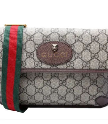 GUCCI Supreme Neo Web Belt Brown #A65575 GUCCI Supreme Neo Web Belt Brown #A65575