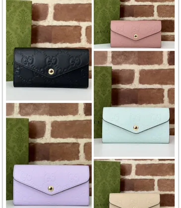 Gucci GG Embossed Leather Envelope Continental Wallet 19×10×3.5cm #A65013 Gucci GG Embossed Leather Envelope Continental Wallet 19×10×3.5cm #A65013