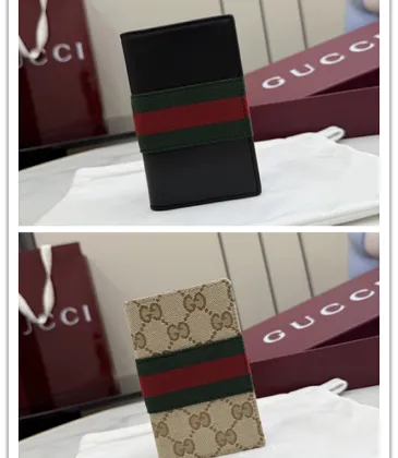 Gucci GG Supreme Web Bi-Fold Card Holder Wallet 7.5×12cm #A65029 Gucci GG Supreme Web Bi-Fold Card Holder Wallet 7.5×12cm #A65029