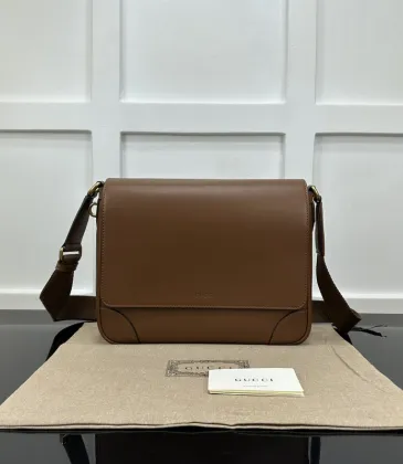 GG Emblem medium crossbody bag in brown leather #A49688 GG Emblem medium crossbody bag in brown leather #A49688