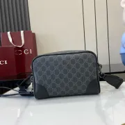 Gucci GG Supreme Canvas Crossbody Bag With Leather Accents size:23×16×8cm #A53921 Gucci GG Supreme Canvas Crossbody Bag With Leather Accents size:23×16×8cm #A53921