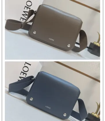 LOEWE Blue Leather Crossbody Bag With Minimalist Design And Adjustable Strap size:23×18×9cm #A54073 LOEWE Blue Leather Crossbody Bag With Minimalist Design And Adjustable Strap size:23×18×9cm #A54073