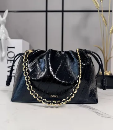 Loewe Flamenco Purse Croc-Effect Leather Shoulder Bag, 30 x 10.5 x 20 cm #A63233 Loewe Flamenco Purse Croc-Effect Leather Shoulder Bag, 30 x 10.5 x 20 cm #A63233
