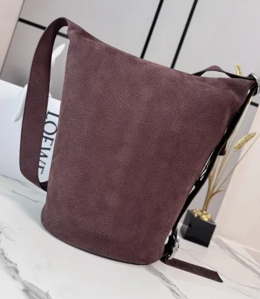 Loewe Loop Suede Bucket Shoulder Bag, 39 x 15.5 x 39 cm #A63228 Loewe Loop Suede Bucket Shoulder Bag, 39 x 15.5 x 39 cm #A63228