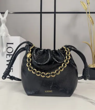 Loewe Mini Flamenco Purse Crocodile-Effect Bucket Bag, 23 x 17 x 5.5 cm #A63230 Loewe Mini Flamenco Purse Crocodile-Effect Bucket Bag, 23 x 17 x 5.5 cm #A63230