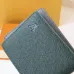 Louis Vuitton Style Slender Wallet - Monogram Taiga Leather Bifold Card Holder | 8 Card Slots + Paper Compartment (M81628) #A59492