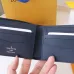 Louis Vuitton Style Slender Wallet - Monogram Taiga Leather Bifold Card Holder | 8 Card Slots + Paper Compartment (M81628) #A59492