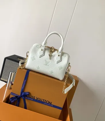 LV Speedy 20 Monogram Leather Crossbody Bag 20.5×13.5×12cm #A65057 LV Speedy 20 Monogram Leather Crossbody Bag 20.5×13.5×12cm #A65057
