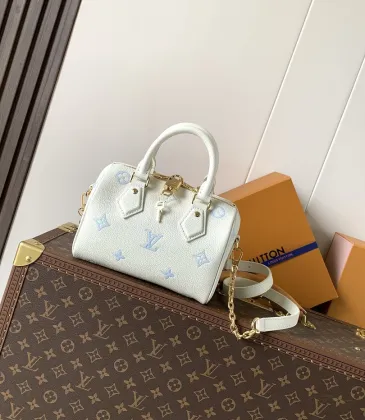 LV Speedy 20 Monogram Leather Crossbody Handbag 20.5×13.5×12cm #A65045 LV Speedy 20 Monogram Leather Crossbody Handbag 20.5×13.5×12cm #A65045