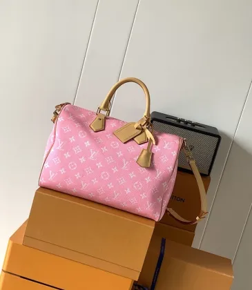 LV Speedy P109 Bandoulière 30 Monogram Leather Bag | M13911 Pink #A60904 LV Speedy P109 Bandoulière 30 Monogram Leather Bag | M13911 Pink #A60904