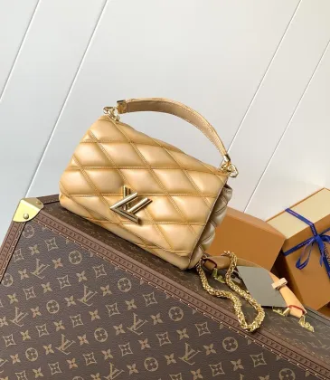 Louis Vuitton GO-14 Quilted Lambskin Crossbody Bag 23×16×10cm #A65027 Louis Vuitton GO-14 Quilted Lambskin Crossbody Bag 23×16×10cm #A65027