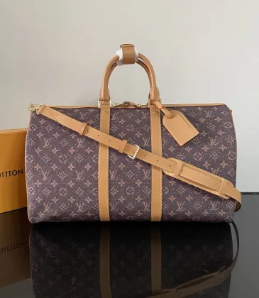 Louis Vuitton Monogram Canvas Keepall Bandoulière Bag With Timeless Design #A50987 Louis Vuitton Monogram Canvas Keepall Bandoulière Bag With Timeless Design #A50987
