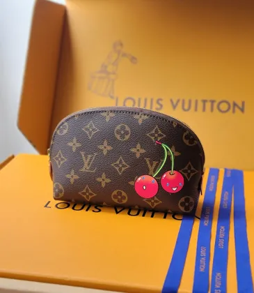 Louis Vuitton Monogram Cosmetic Pouch With Playful Cherry Design For Fashion Lovers #A52105 Louis Vuitton Monogram Cosmetic Pouch With Playful Cherry Design For Fashion Lovers #A52105