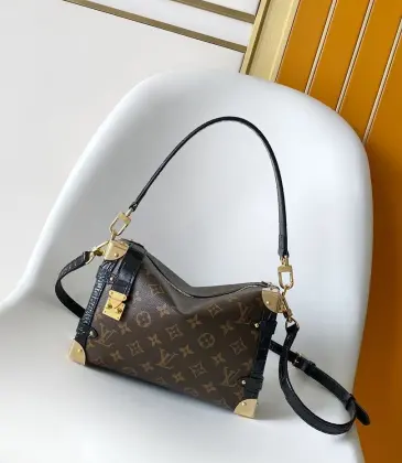 Louis Vuitton N30010 Getaway Side Trunk Croc Trim Monogram Shoulder Crossbody Handbag #A65980 Louis Vuitton N30010 Getaway Side Trunk Croc Trim Monogram Shoulder Crossbody Handbag #A65980