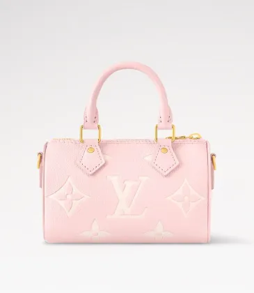 Louis Vuitton Nano Speedy Monogram Empreinte Leather Handbag #A49416 Louis Vuitton Nano Speedy Monogram Empreinte Leather Handbag #A49416