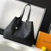 Louis Vuitton Neverfull MM Tote Bag (2 Colors) – Black/Burgundy Monogram Empreinte Leather with Gold-Tone Lock #A59173