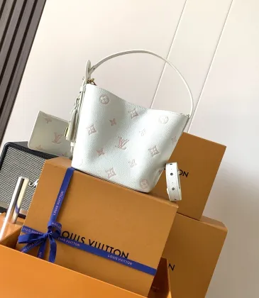LV All In BB Monogram Leather Crossbody Bucket Bag 16×18×12cm #A65044 LV All In BB Monogram Leather Crossbody Bucket Bag 16×18×12cm #A65044