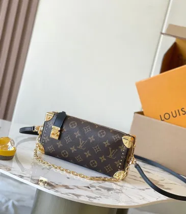 Louis Vuitton M13147 Slim Trunk Monogram Canvas Mini Chain Crossbody Handbag #A65999 Louis Vuitton M13147 Slim Trunk Monogram Canvas Mini Chain Crossbody Handbag #A65999