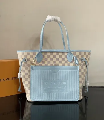 Louis Vuitton Neverfull Inside Out Damier Azur Tote Bag 47×28×14cm #A65020 Louis Vuitton Neverfull Inside Out Damier Azur Tote Bag 47×28×14cm #A65020