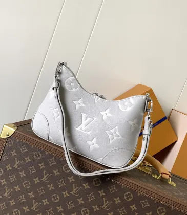 Louis Vuitton Embossed Monogram Hobo Bag In Light Gray With Adjustable Strap #A51594 Louis Vuitton Embossed Monogram Hobo Bag In Light Gray With Adjustable Strap #A51594