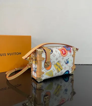 Louis Vuitton Trunk Bag With Colorful Patches And Classic Monogram Design #A50986 Louis Vuitton Trunk Bag With Colorful Patches And Classic Monogram Design #A50986