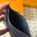 Louis Vuitton Card Holder with Charm – Iridescent Navy Monogram Empreinte Leather (Silver-Tone Hardware) #A58788