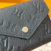 Louis Vuitton Envelope Wallet – Iridescent Navy Monogram Empreinte Leather (Rose Gold-Tone Hardware) #A58789
