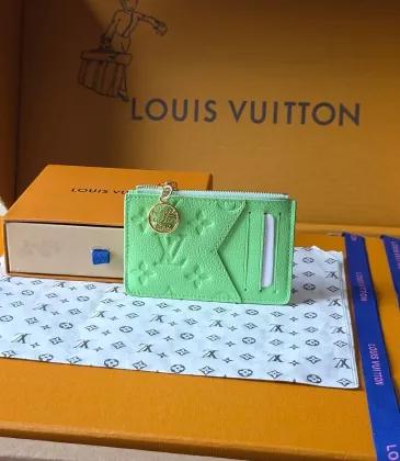 Louis Vuitton M27668 Porto Cult Romy Green Empreinte Leather Zip Card Holder Wallet #A66003 Louis Vuitton M27668 Porto Cult Romy Green Empreinte Leather Zip Card Holder Wallet #A66003