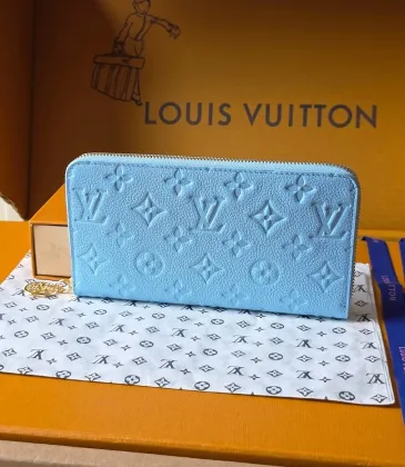 Louis Vuitton M28294 Zippy Blue Empreinte Leather Full Zip Long Wallet Card Purse #A66000 Louis Vuitton M28294 Zippy Blue Empreinte Leather Full Zip Long Wallet Card Purse #A66000