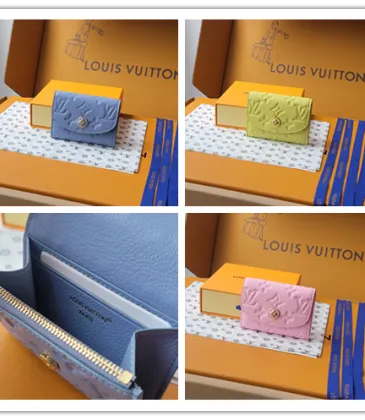 Louis Vuitton Empreinte Leather Compact Wallets In Assorted Pastel Colors #A52596 Louis Vuitton Empreinte Leather Compact Wallets In Assorted Pastel Colors #A52596