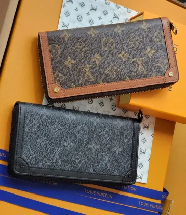 Louis Vuitton Monogram Canvas Zip Around Wallets In Classic And Dark Hues #A52600 Louis Vuitton Monogram Canvas Zip Around Wallets In Classic And Dark Hues #A52600