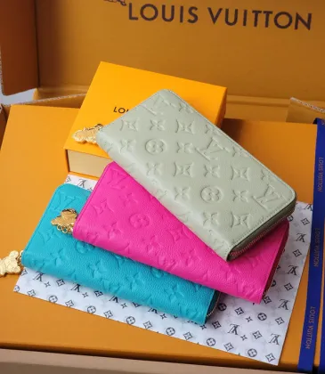 Louis Vuitton Embossed Leather Wallets In Vibrant Colors With Signature Patterns And Charms #A50905 Louis Vuitton Embossed Leather Wallets In Vibrant Colors With Signature Patterns And Charms #A50905