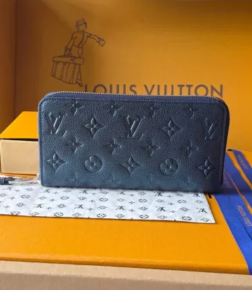 Louis Vuitton Zippy Wallet – Iridescent Navy Monogram Empreinte Leather #A58787 Louis Vuitton Zippy Wallet – Iridescent Navy Monogram Empreinte Leather #A58787