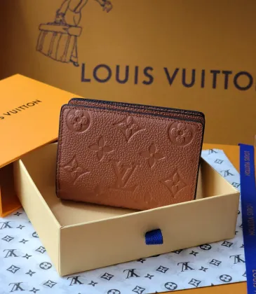 Louis Vuitton Brown Empreinte Leather Wallet With Signature Monogram Embossing And Compact Design #A50894 Louis Vuitton Brown Empreinte Leather Wallet With Signature Monogram Embossing And Compact Design #A50894