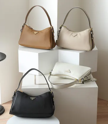 Prada Leather Shoulder Bags in Neutral Tones for Timeless Elegance size:31×18×10cm #A53926 Prada Leather Shoulder Bags in Neutral Tones for Timeless Elegance size:31×18×10cm #A53926