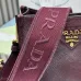 Prada BH191 Mini Shoulder Bag - Burgundy Deer Leather Top Version with Adjustable Straps #A59494