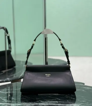 Prada Black Leather Shoulder Bag 1BC262 #A55688 Prada Black Leather Shoulder Bag 1BC262 #A55688