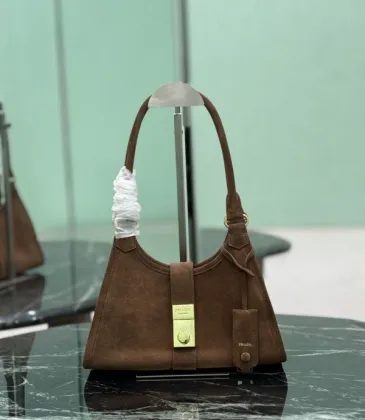 Prada Brown Suede Handbag 1BG580 #A55278 Prada Brown Suede Handbag 1BG580 #A55278