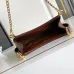 Prada Cleo Shoulder Bag (4 Colors) – Brown/Navy/Black/White Saffiano Leather with Gold-Tone Chain Strap #A59176