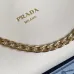 Prada Diagramme Shoulder Bag (3 Colors) – Red/White/Black Leather with Gold-Tone Chain Strap &amp; Branding #A59178