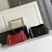 Prada Diagramme Shoulder Bag (3 Colors) – Red/White/Black Leather with Gold-Tone Chain Strap &amp; Branding #A59178
