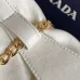 Prada Re-Edition Bucket Bag (4 Colors) – Red/Black/White/Brown Fabric with Gold-Tone Chain &amp; Triangle Logo #A59177