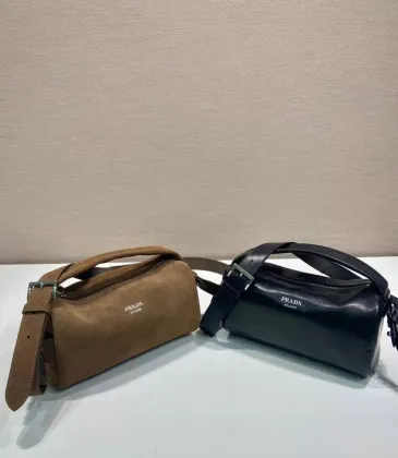 Chic Prada Barrel Bags In Suede And Leather For Fashion - Forward Styling #A49961 Chic Prada Barrel Bags In Suede And Leather For Fashion - Forward Styling #A49961