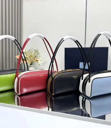 Prada Leather Handbag Collection In Vibrant Colors With Signature Design #A51214 Prada Leather Handbag Collection In Vibrant Colors With Signature Design #A51214