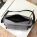 PRADA Men's Dark Gray Re-Nylon Crossbody Messenger Bag with Detachable Pouch – Iconic Triangle Logo Adjustable Strap #A58757