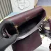 Prada 1BD314 Versatile Leather Crossbody Bag - Burgundy Top Version with Adjustable Logo Straps #A59497