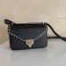 Valentino 2027 Rockstud Grainy Leather Shoulder Crossbody Bag #B67275