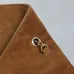 SAINT LAURENT Cassandra Large Envelope Shoulder Bag – Tan Suede with Gold YSL Logo (Detachable Chain Strap) #A58782